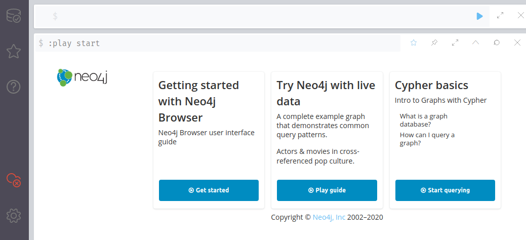 Neo4j Browser UI