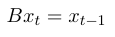 Eq 2.1 Definition of the backshift operator