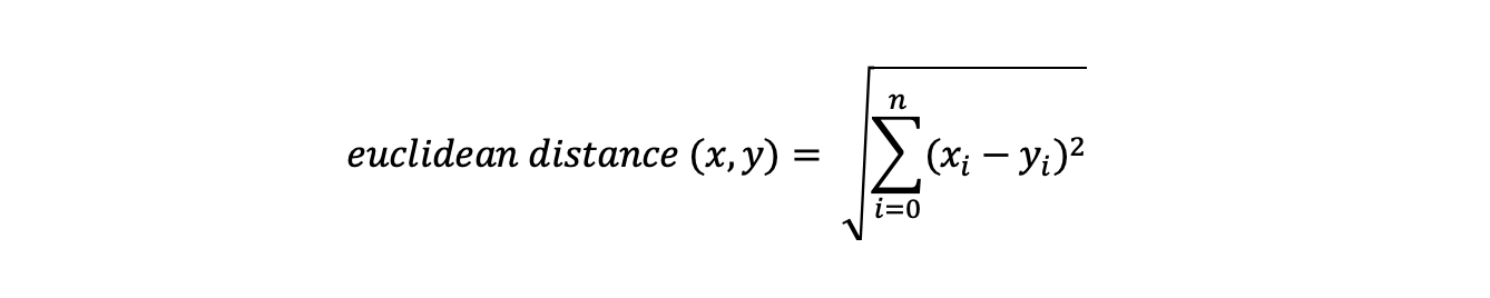 Image 5 - The General Formula of Euclidean Distance (image by author)