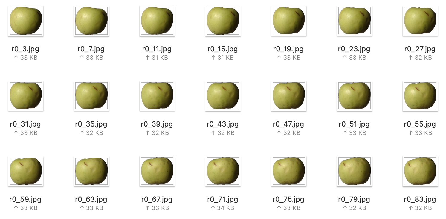 Image 11 - A Sample of the Fruits360 Dataset (image by author)