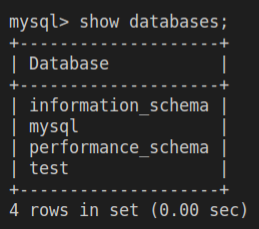 Databases are shown on the SQL pod, test is created successfully by HelloGopher pod