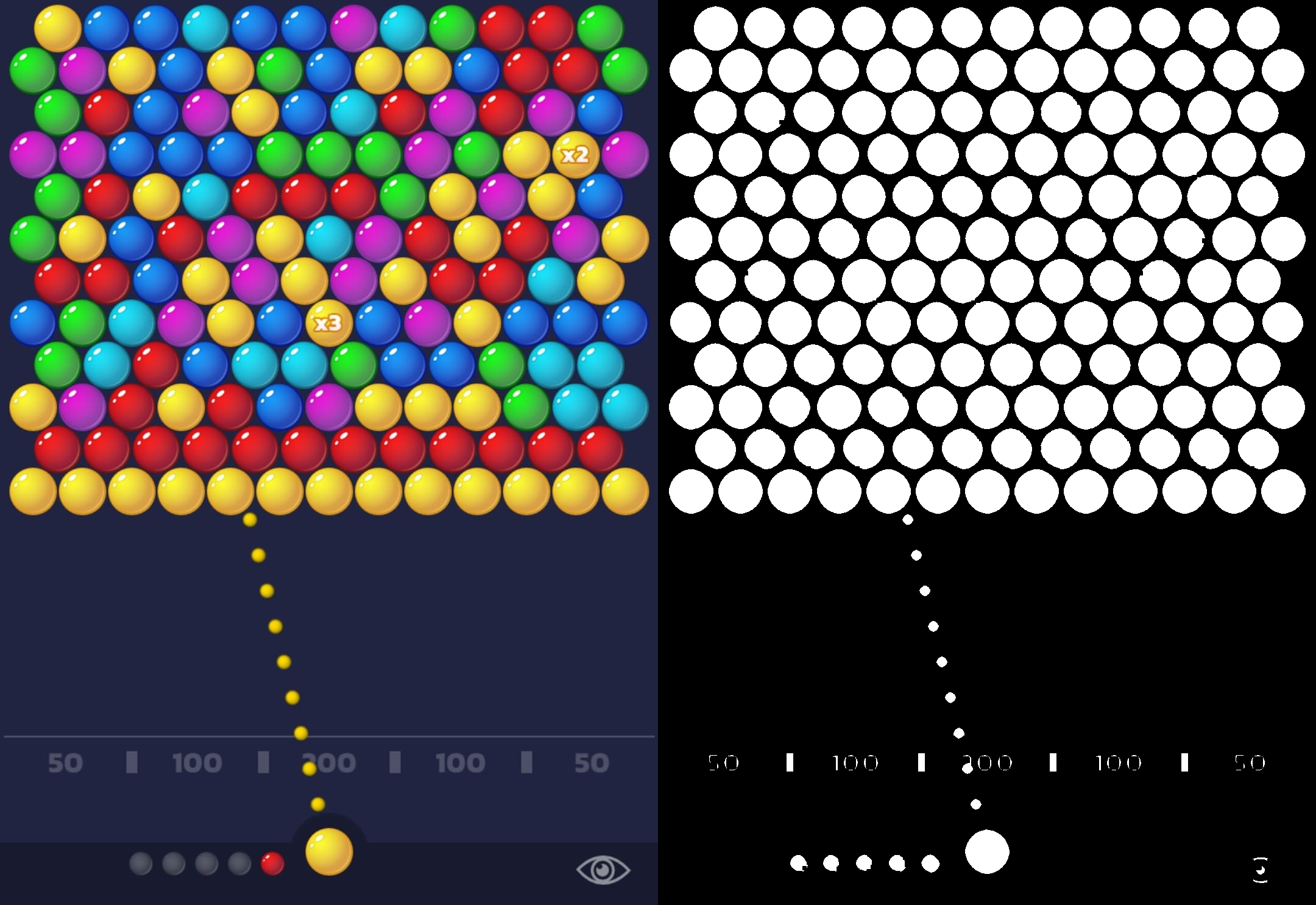 Left: input image. Right: binary image | Image by author