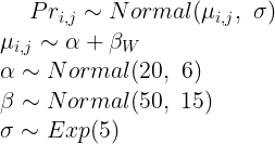 W → Pr Prior Formula (Image by Author)