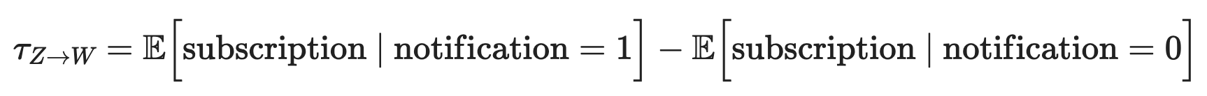 Effect of notification on subscription probability, image by Author