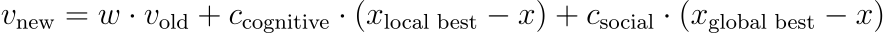 The direction change formula. Image by the author.