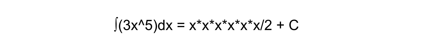 Even the most complex math can usually be broken up into many simple calculations. This integral (which is from calculus) is just multiplication, division, and addition.