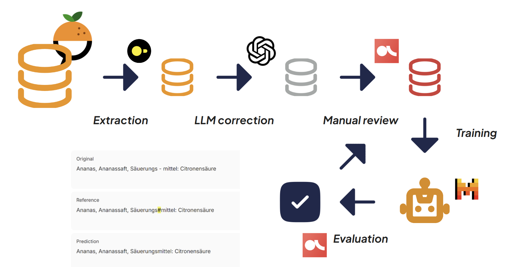 The model training workflow: from dataset extraction to model training (image from author)