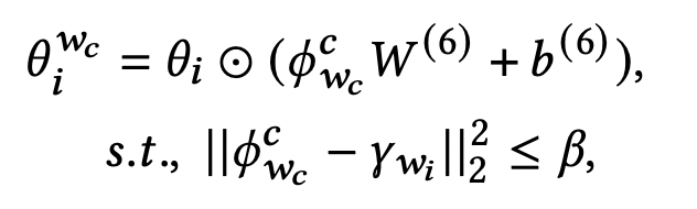 Transform query item embedding to complementary item embedding of different types (Pic Source [1])